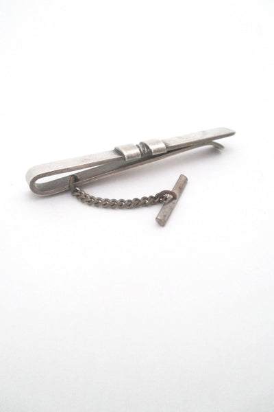 Georg Jensen silver tie bar #74 by Sigvard Bernadotte