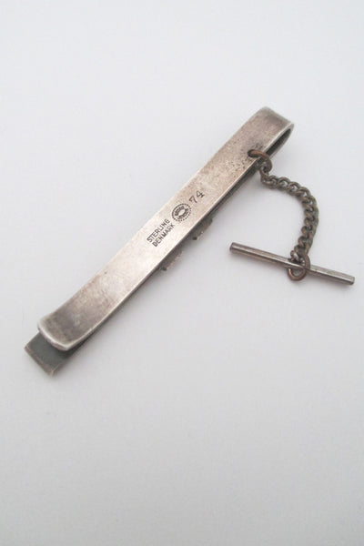 Georg Jensen silver tie bar #74 by Sigvard Bernadotte