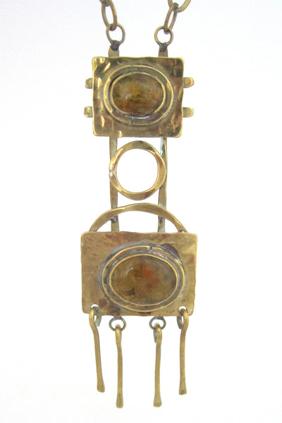 Rafael Alfandary, Canada vintage long kinetic pendant necklace