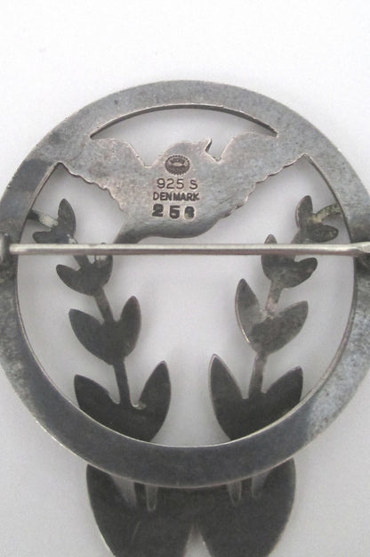 Georg Jensen vintage bird brooch #258 by Arno Malinowski