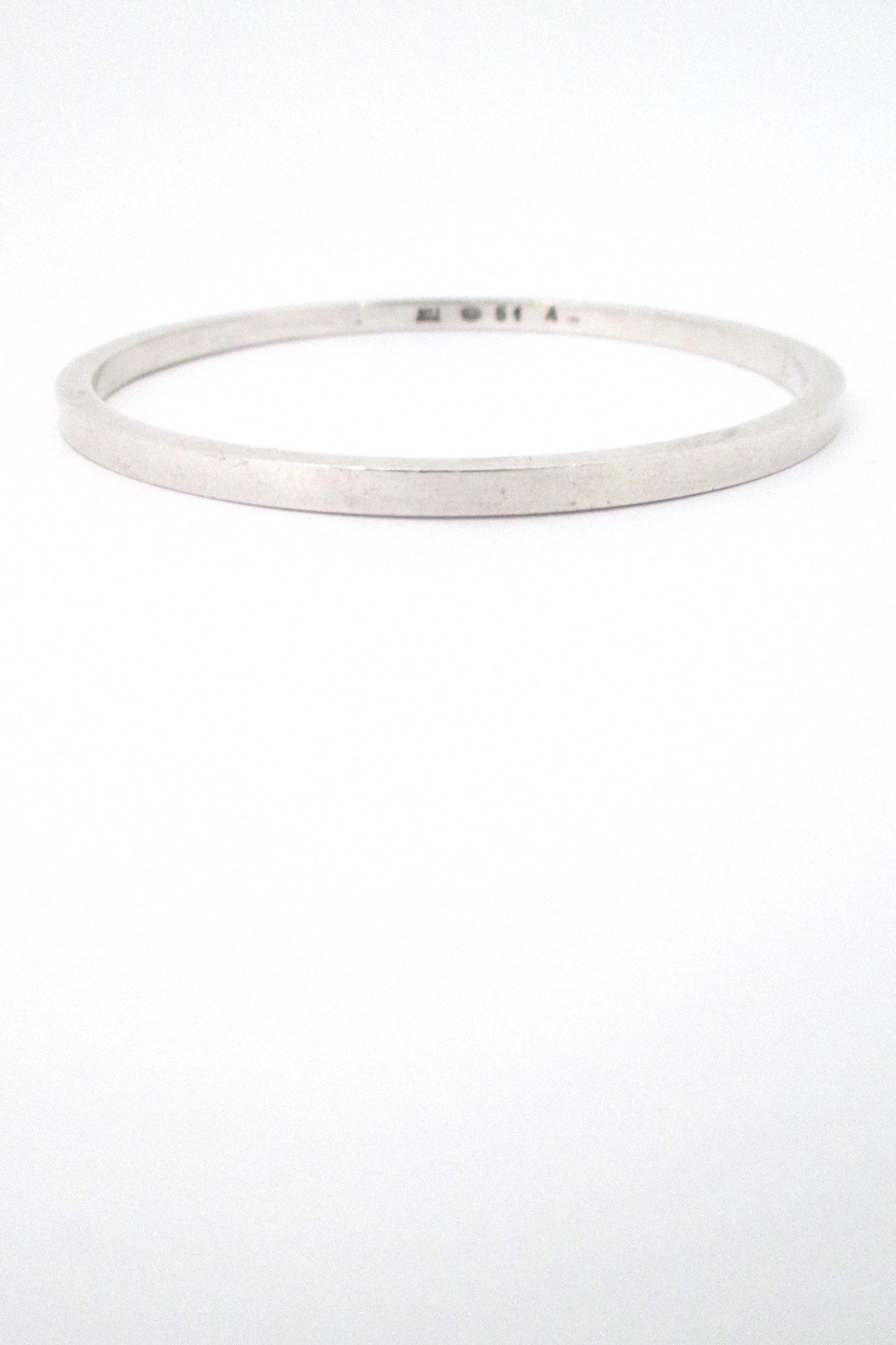 detail Georg Jensen Denmark vintage Scandinavian Modern silver bangle bracelet 51A