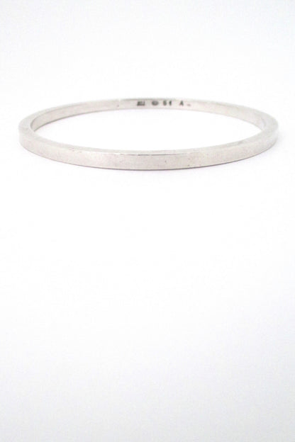detail Georg Jensen Denmark vintage Scandinavian Modern silver bangle bracelet 51A