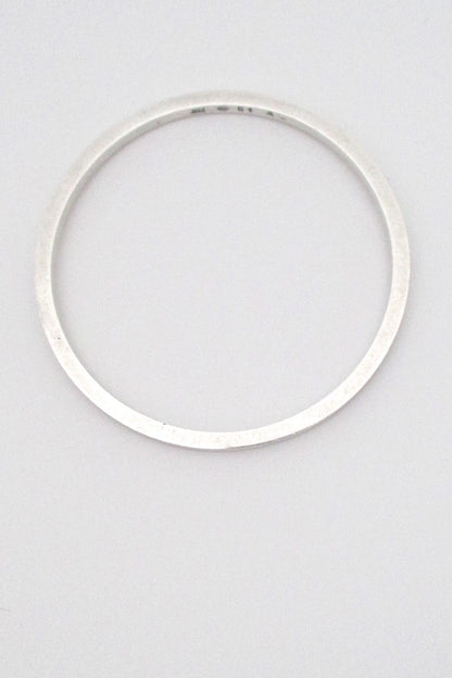 Georg Jensen simple silver bangle #51A