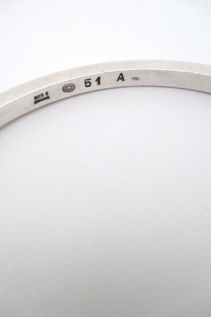 Georg Jensen simple silver bangle #51A