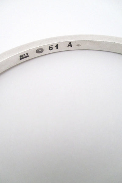 Georg Jensen simple silver bangle #51A