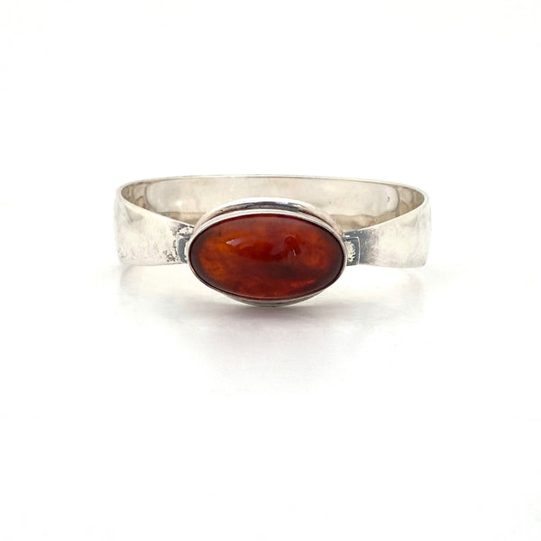 Niels Erik From vintage silver & amber bracelet
