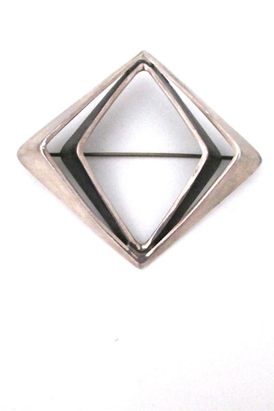 Norway Design Plus Studio Norway vintage silver large Amphi brooch