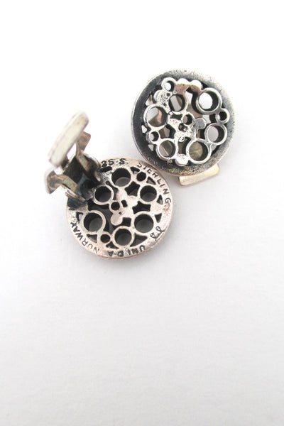 Marianne Berg for David-Andersen 'circles' ear clips