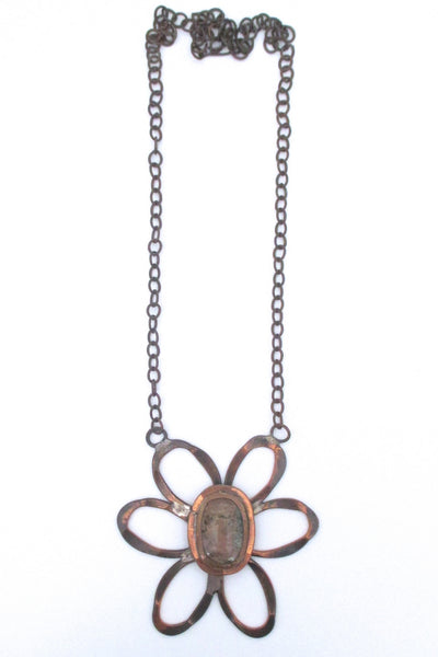 Rafael Alfandary Canada copper daisy necklace