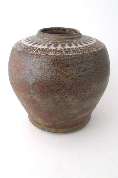 Finn and Dagny Hald Norway vintage stoneware ceramic vase Hald Soon