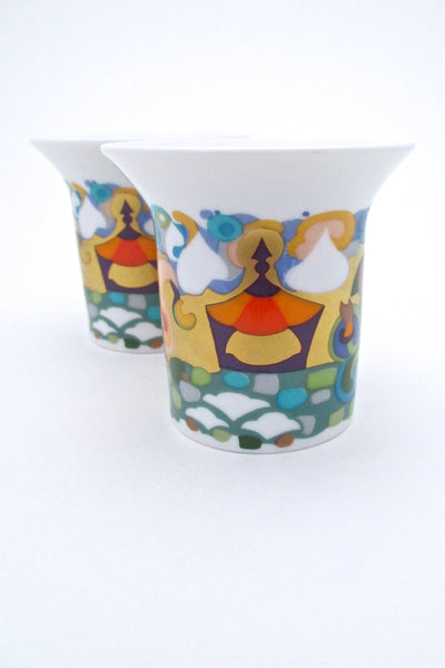 Rosenthal pair porcelain candle holders - Bjorn Wiinblad