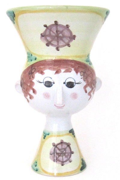 Wiinblad faience head vase