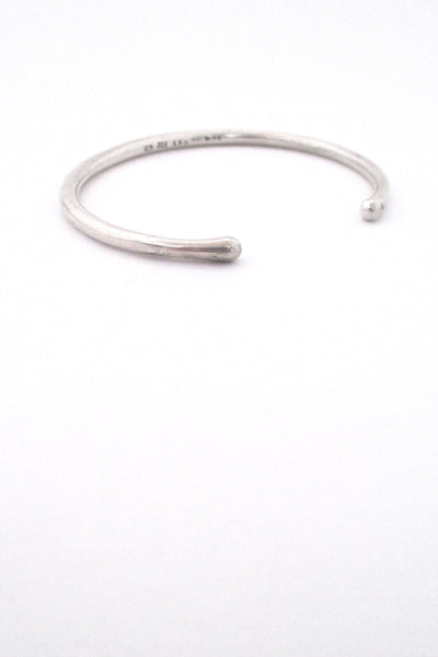 profile Georg Jensen Denmark vintage Scandinavian Modern silver cuff bracelet 150 Danish design