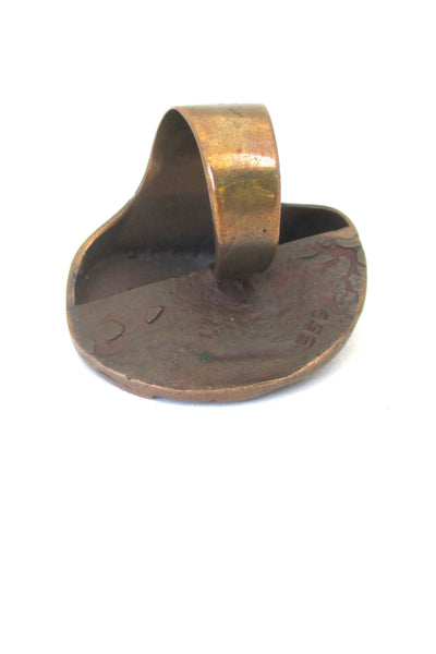Jane Wiberg massive bronze ring #559