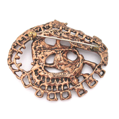 Studio Else & Paul large sculptural bronze brooch