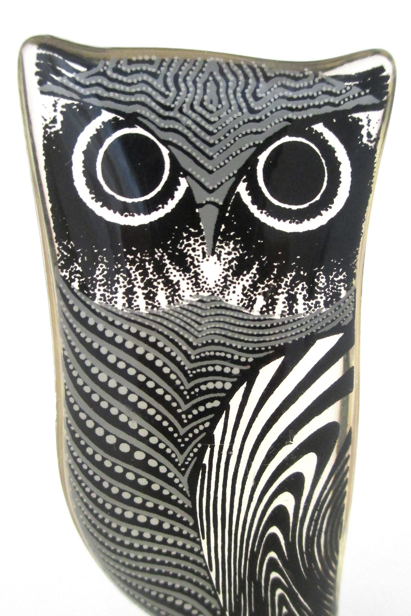 Palatnik vintage acrylic modernist small owl sculpture 1