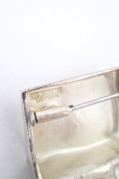 Bjorn Weckstrom 'Sculptor' silver brooch / pendant
