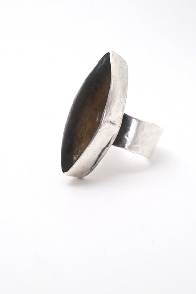 profile Rafael Alfandary Canada vintage extra large ring in sterling silver