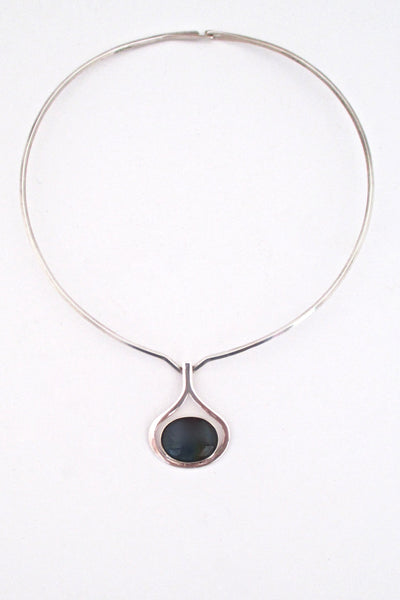 Kalevala Koru Finland silver spectrolite choker