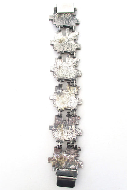 Guy Vidal 'cubes' panel link bracelet