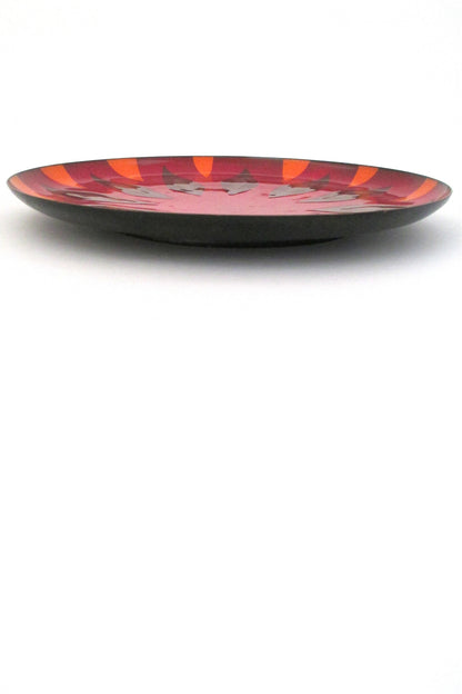 Miguel Pineda Mexico vintage modernist enamel plate