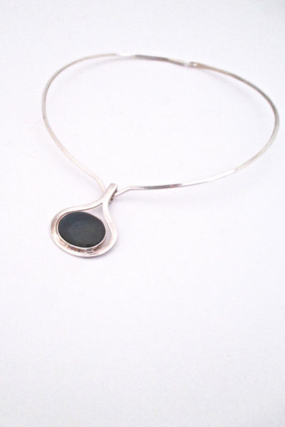 Kalevala Koru Finland silver spectrolite choker