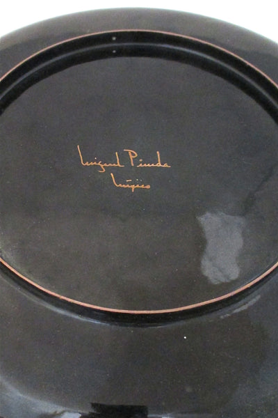 Miguel Pineda large enamel plate