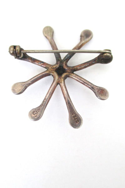 Joseph Skinger 'atomic starburst' brooch