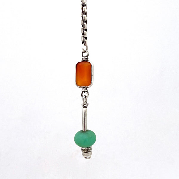 Beth Orduna sterling silver & natural stone bracelet