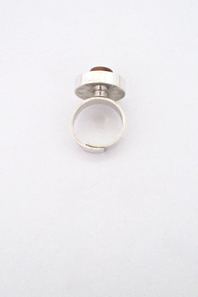 Elis Kauppi tiger eye shadow box ring