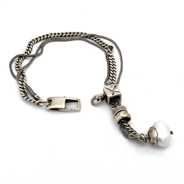 Beth Orduna sterling silver & pearl bracelet