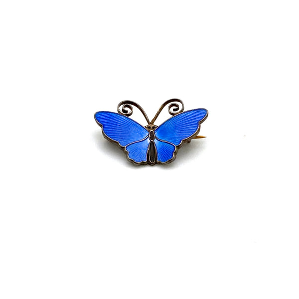 David-Andersen small blue butterfly brooch