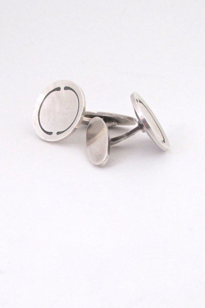 profile Georg Jensen Denmark vintage silver Scandinavian Modern cufflinks 75B by Poul Hansen