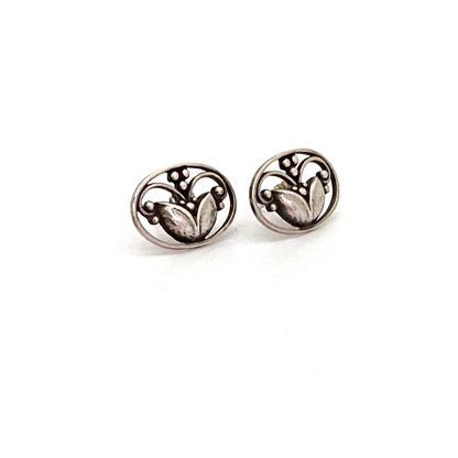 Georg Jensen silver earrings #51 ~ for pierced ears