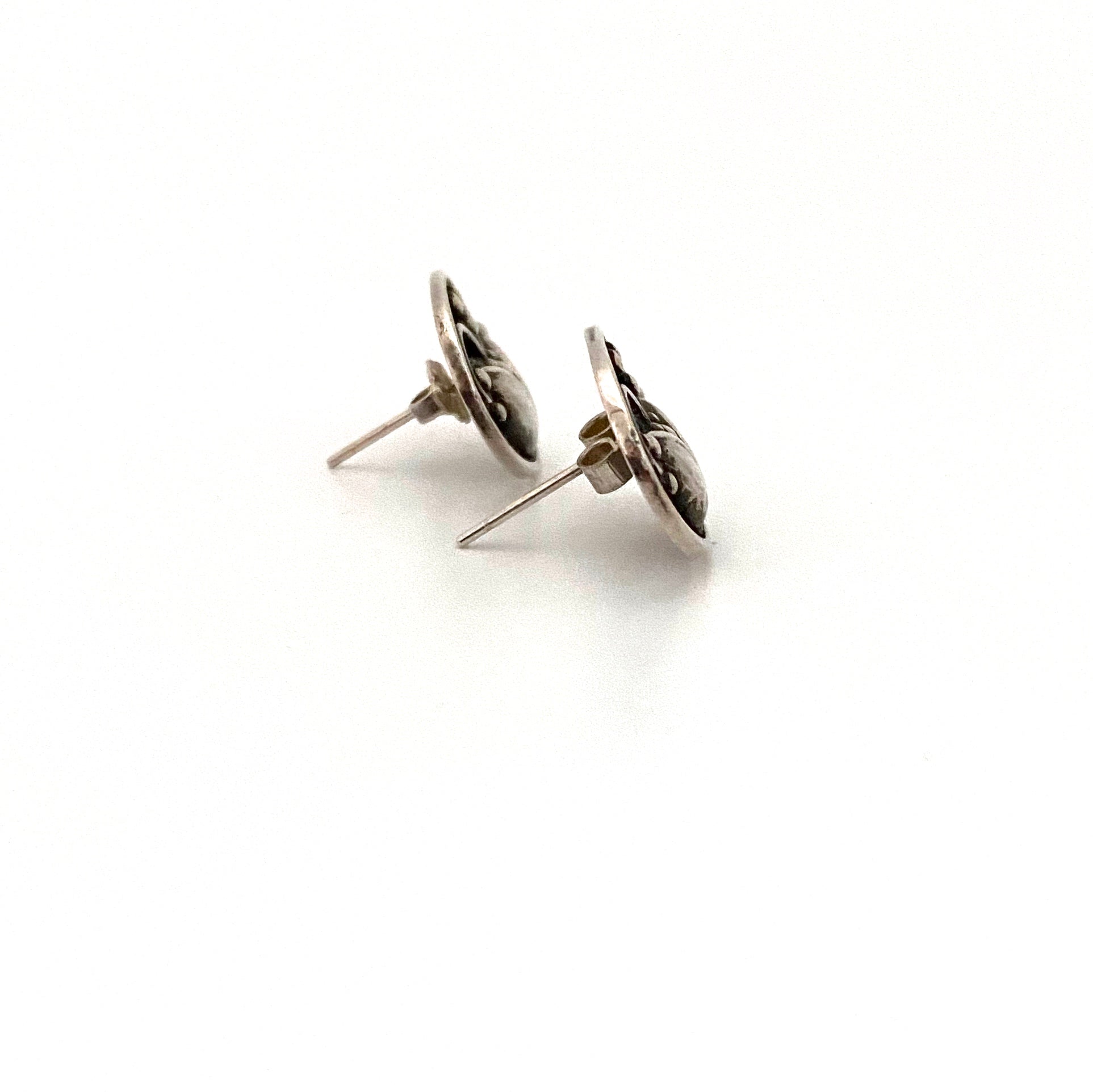 profile Georg Jensen Denmark vintage silver earrings 51 Scandinavian Modernist jewelry design
