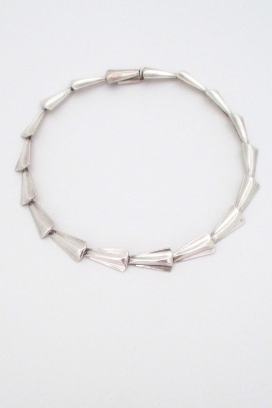 John Lauritzen Denmark heavy silver choker