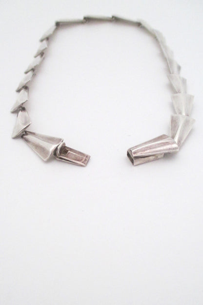 John Lauritzen Denmark heavy silver choker