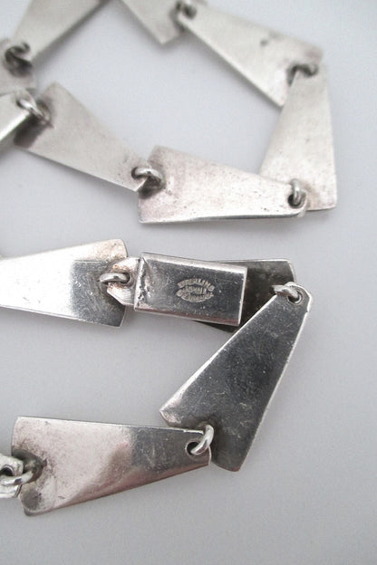 John Lauritzen Denmark heavy silver choker