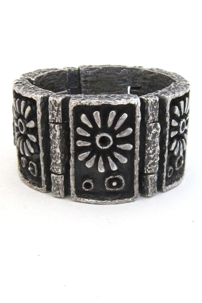 Guy Vidal Canadian Modernist massive pewter bracelet