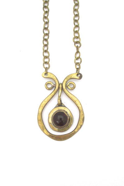 Rafael Canada miniature classic kinetic pendant - purple stone