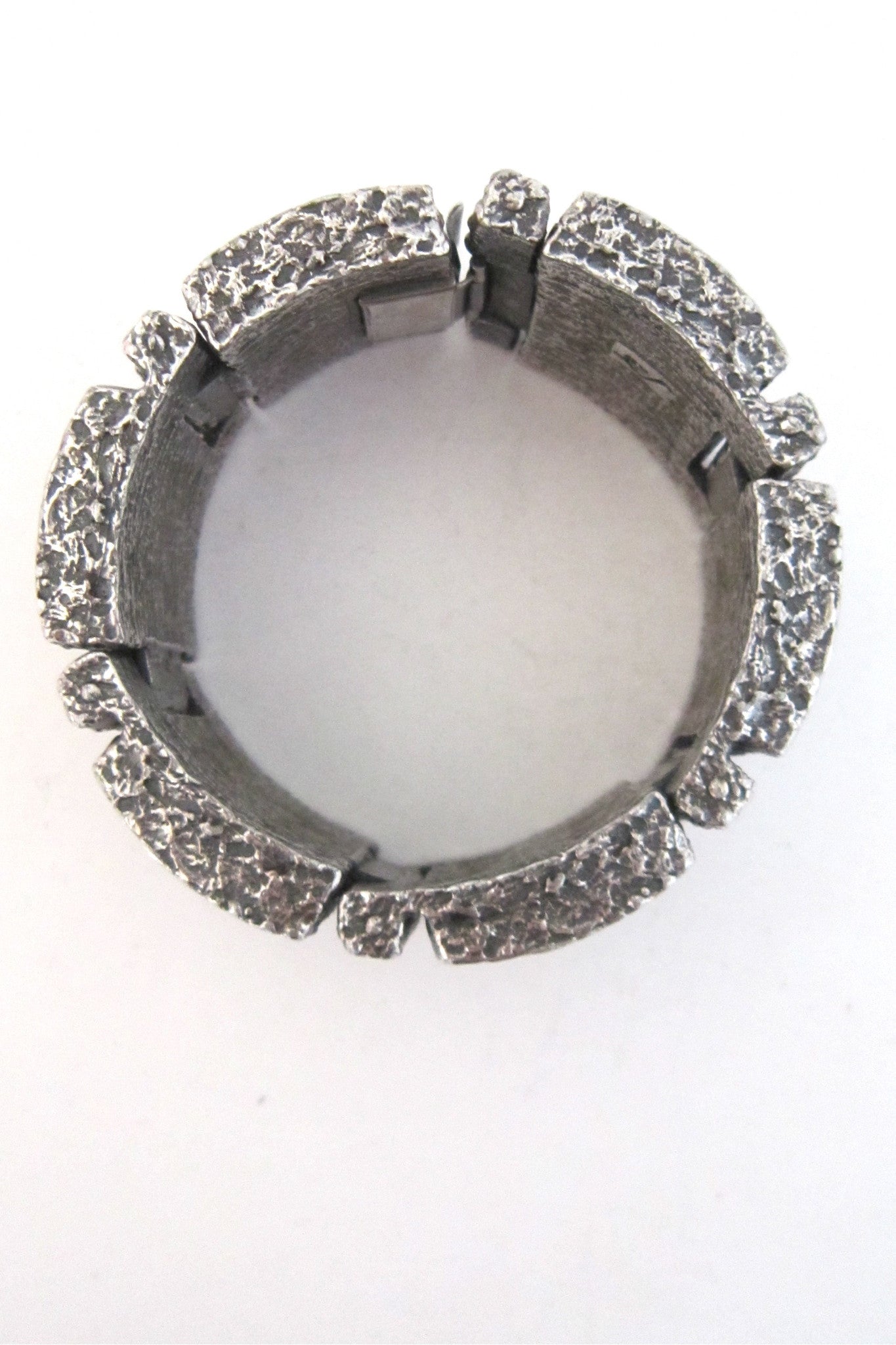 Guy Vidal massive 'brutalist daisy' shadow box bracelet
