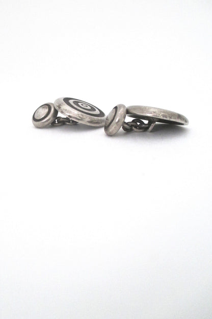 Lisa Jenks vintage 'target' cufflinks