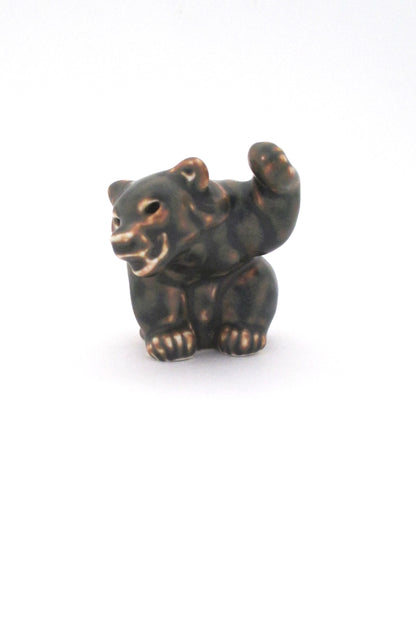 Royal Copenhagen Knud Kyhn bear cub #5 - paw up