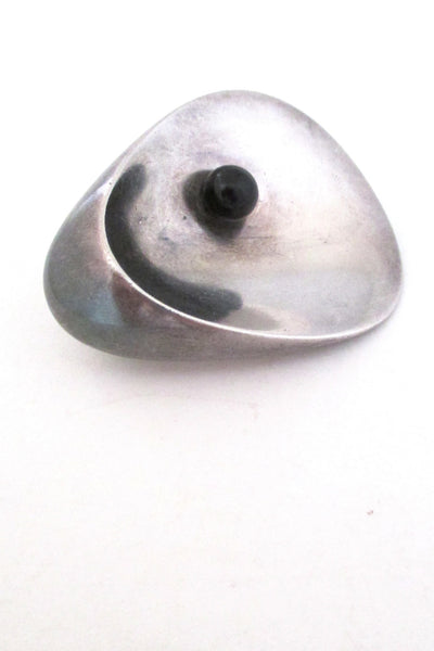 Georg Jensen Denmark vintage silver Nanna Ditzel modernist brooch 328
