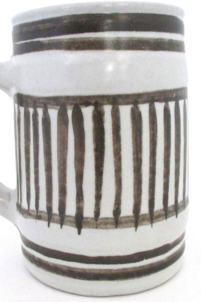 detail Lotte Canada glazed ceramic mug Canadian studio pottery Lotte lamp