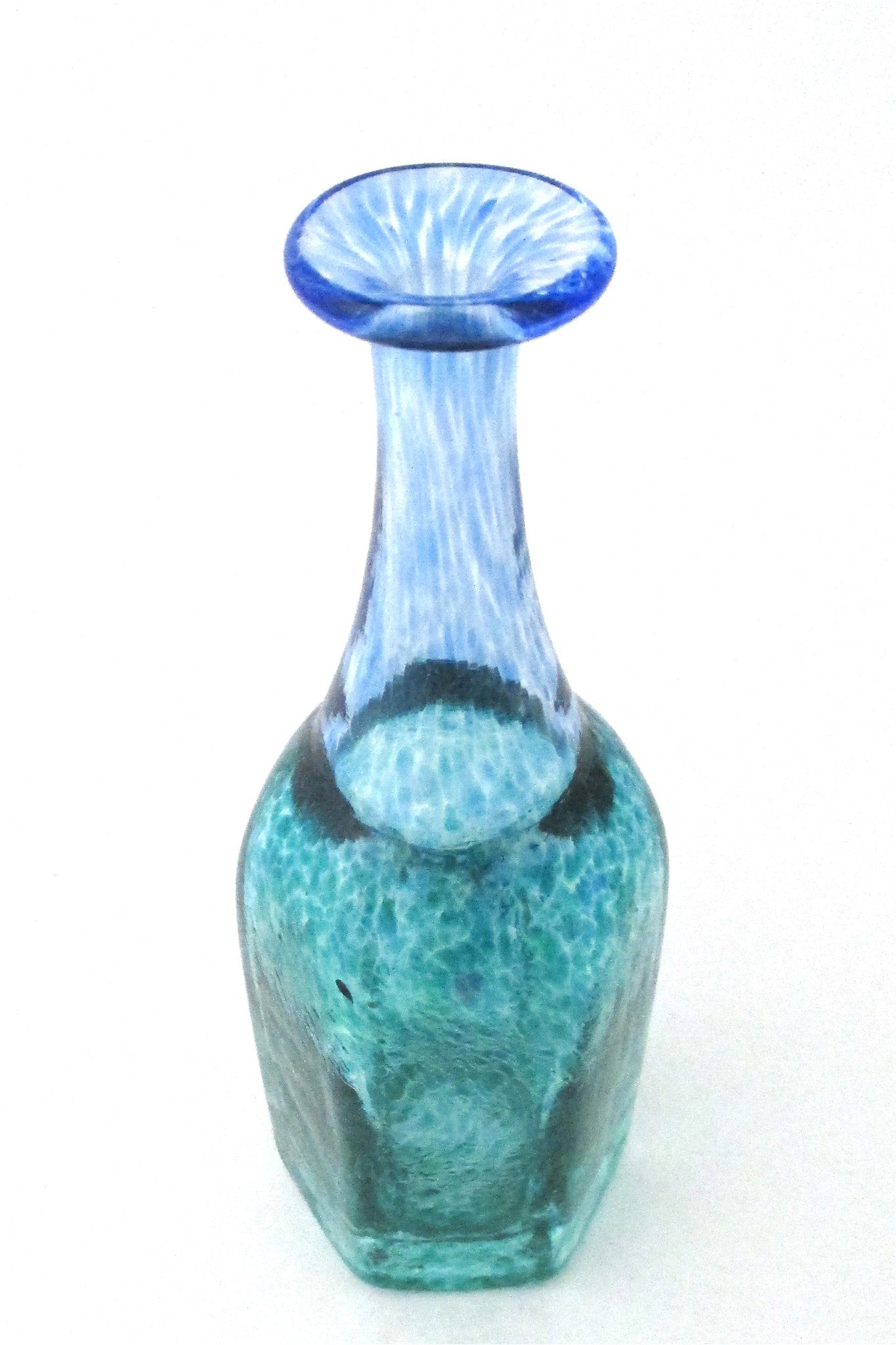 detail Bertil Vallien for Kosta Boda Sweden small Antiqva bottle vase