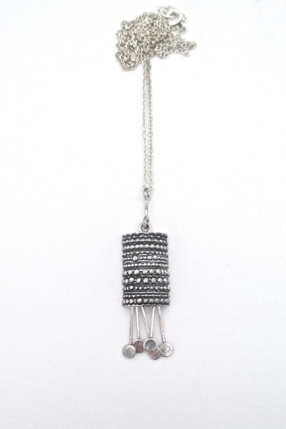 Jorma Laine kinetic silver pendant - 1971