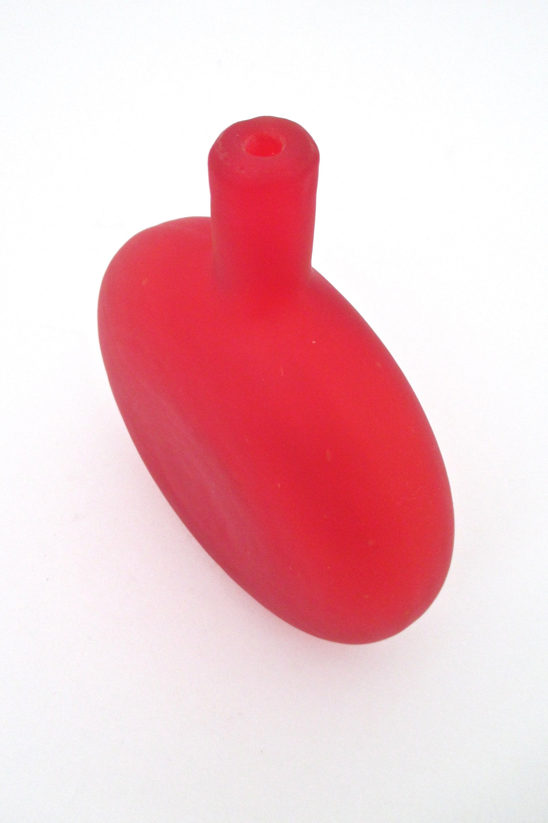 detail Oiva Toikka for Nuutäjarvi Finland vintage glass Pro Arte Maniskkapaikka Strawberry Place orange red vase