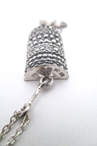 Jorma Laine kinetic silver pendant - 1971