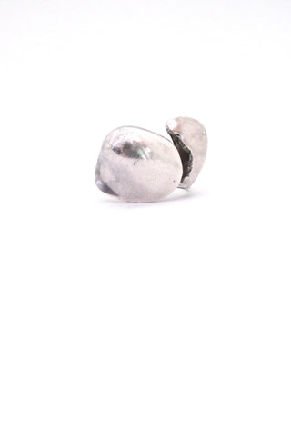 Poul Havgaard for Lapponia heavy silver ring ~ 1976